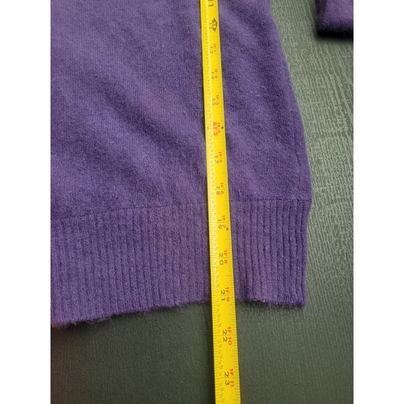 The Individualist Nordstrom Lambswool Angora Blend Sweater Size S Purple Preppy - Picture 6 of 7